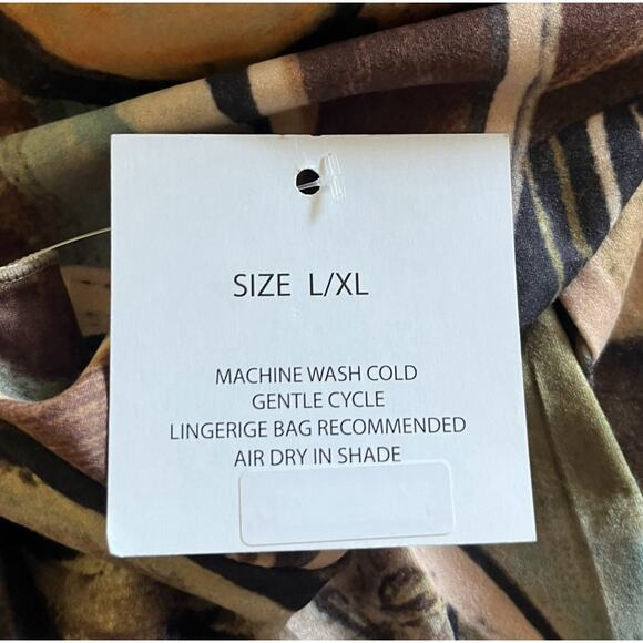 3 Potato Button Down Art To Wear Tunic Top Flowy Size L/XL NEW! - Picture 6 of 8